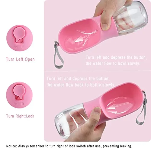 Dog Water Bottle Size Comparison and Capacity