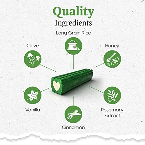 Ark Naturals Brushless Toothpaste – Medium Breeds, 18oz Bag, 2-Pack – Dog Dental Chew with Toothpaste Center – Freshen Breath and Reduce Plaque & Tartar with Dental Chews for Dogs