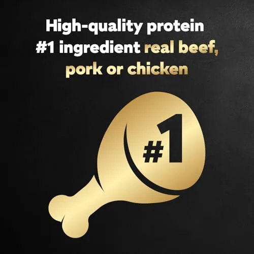 Cesar Loaf in Sauce Wet Dog Food Rotisserie Chicken, Filet Mignon, Angus Beef, and Ham & Egg Flavors Variety Pack, 3.5 oz. Easy Peel Trays (24 Count, Pack of 1)