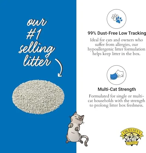 Dr. Elsey's Ultra UnScented Clumping Clay Cat Litter 40 lb. Bag
