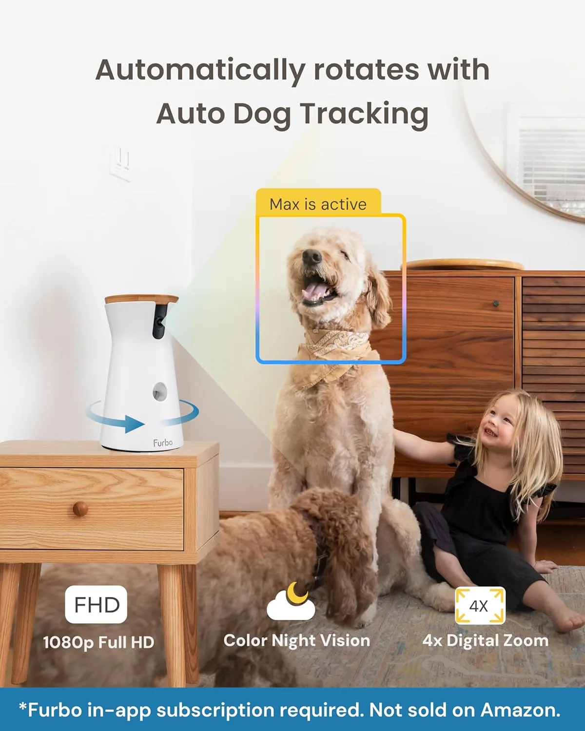 Furbo 360° Dog Camera - Treat Tossing Mechanism in Action