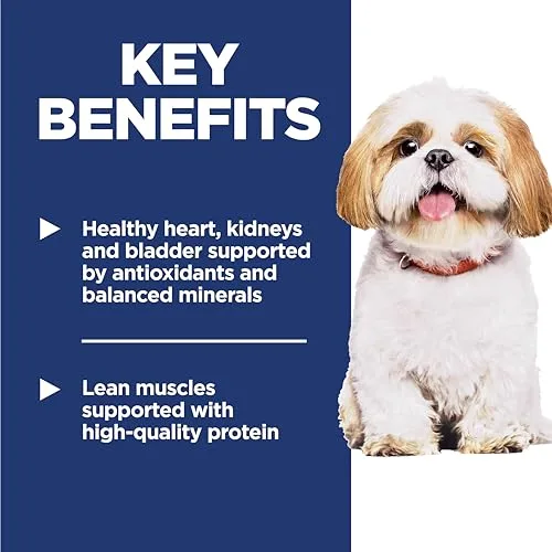 Hill's Science Diet Adult 7+, Senior Adult 7+ Premium Nutrition, Small Kibble, Dry Dog Food, Chicken, Brown Rice, & Barley, 15 lb Bag