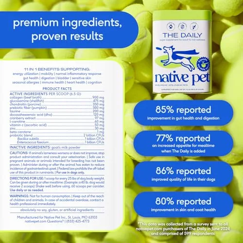 Native Pet Dog Vitamins for All Ages