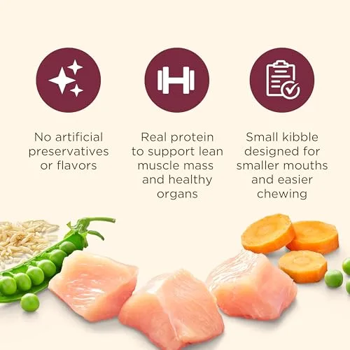 Nutrish Little Bites Small Breed Premium Natural Dry Dog Food, Real Chicken & Veggies Recipe, 6 Pounds (Packaging May Vary), (Rachael Ray Nutrish)