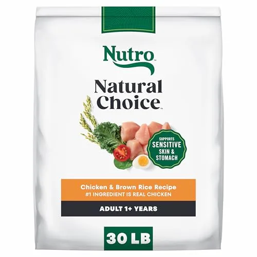 Nutro Natural Choice Chicken & Brown Rice Adult Dry Dog Food Recipe, 30 lb. Bag