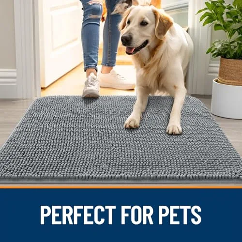 OLANLY Dog Door Mat Washable Feature