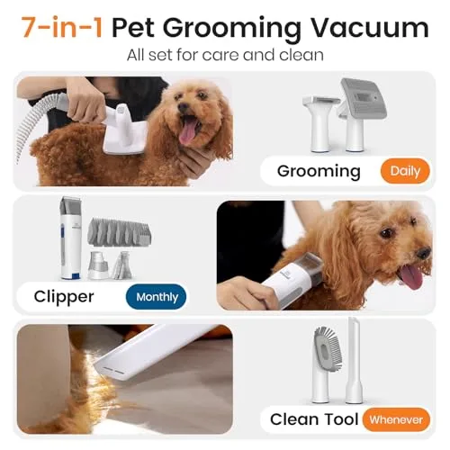 oneisall Dog Grooming Vacuum Tools Display