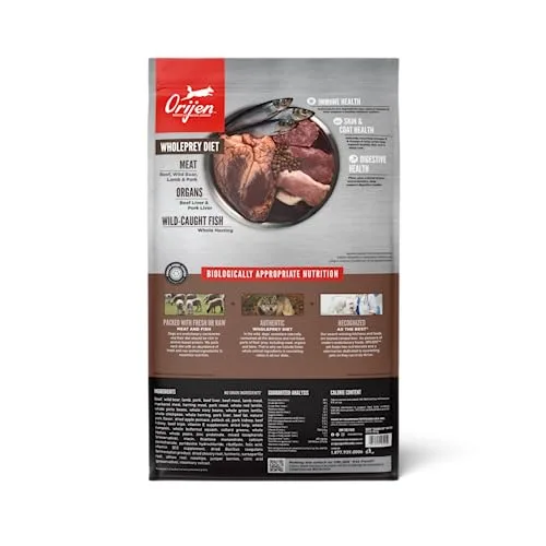ORIJEN Grain Free Poultry Free High Protein Dry Dog Food Regional Red Recipe 23.5lb Bag