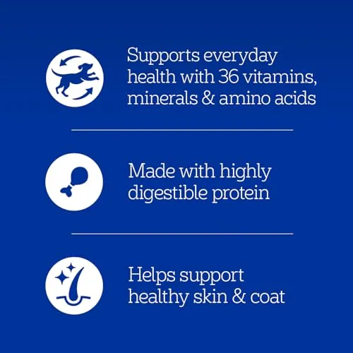 Pedigree Chopped Ground Dinner Adult Soft Wet Dog Food Chicken & Rice Dinner, 13.2 oz. Cans 12 Count