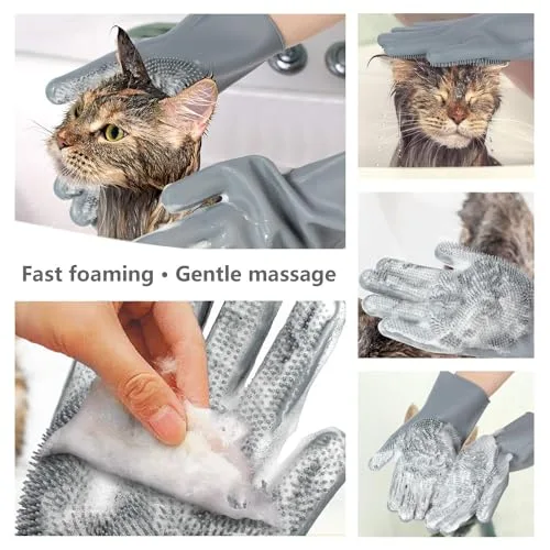 Peeling Hair Off Pet Grooming Glove
