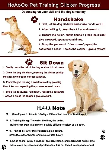 Pet Training Clicker pack contents