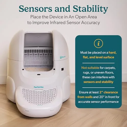 Close-up of the carbon filter and sealing door inside the waste compartment lid.