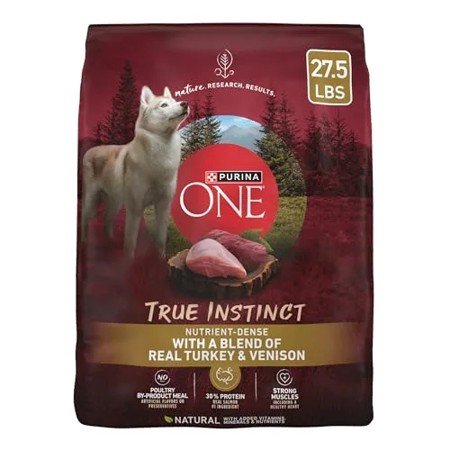 Purina ONE True Instinct With A Blend Of Real Turkey and Venison Dry Dog Food - 27.5 lb. Bag