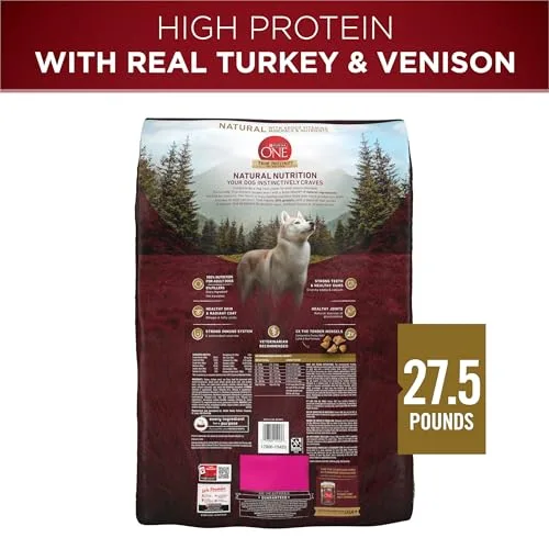 Purina ONE True Instinct With A Blend Of Real Turkey and Venison Dry Dog Food - 27.5 lb. Bag