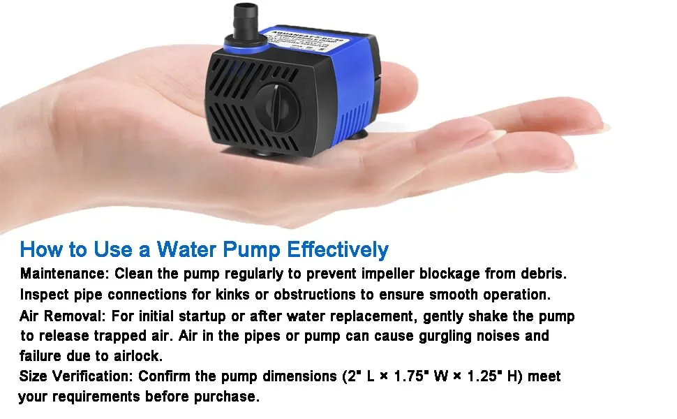 Internal view of the pump impeller
