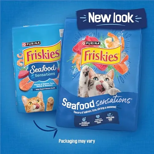 Close-up of multi-shaped kibble pieces showing artificial coloration and varying textures intended to maintain feeding interest.